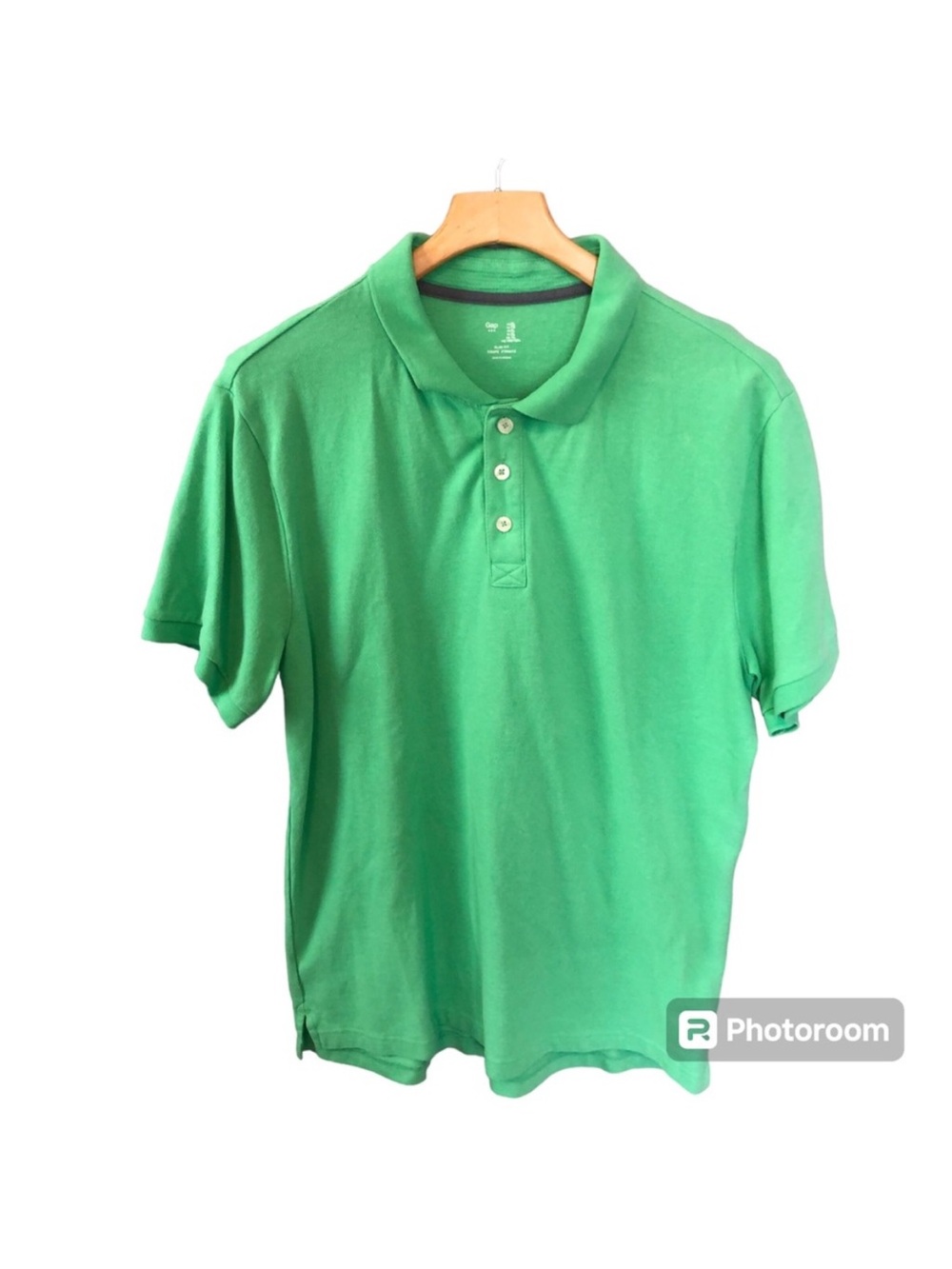 GAP Factory Men’s Slim Fit Green Short Sleeve Polo Shirt XL